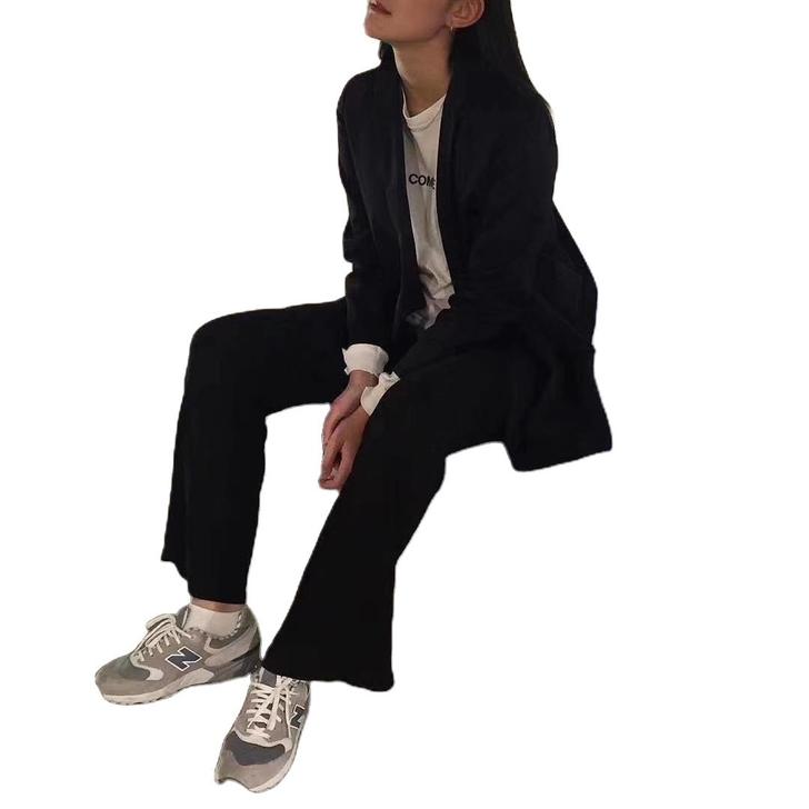 夏季冰丝裤黑显瘦高腰