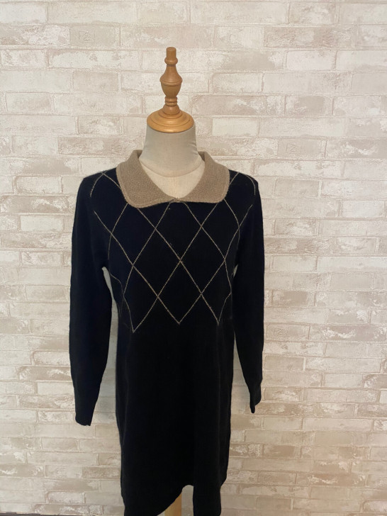 香港专柜带回软糯款百分百山羊绒羊绒衫裙长7...