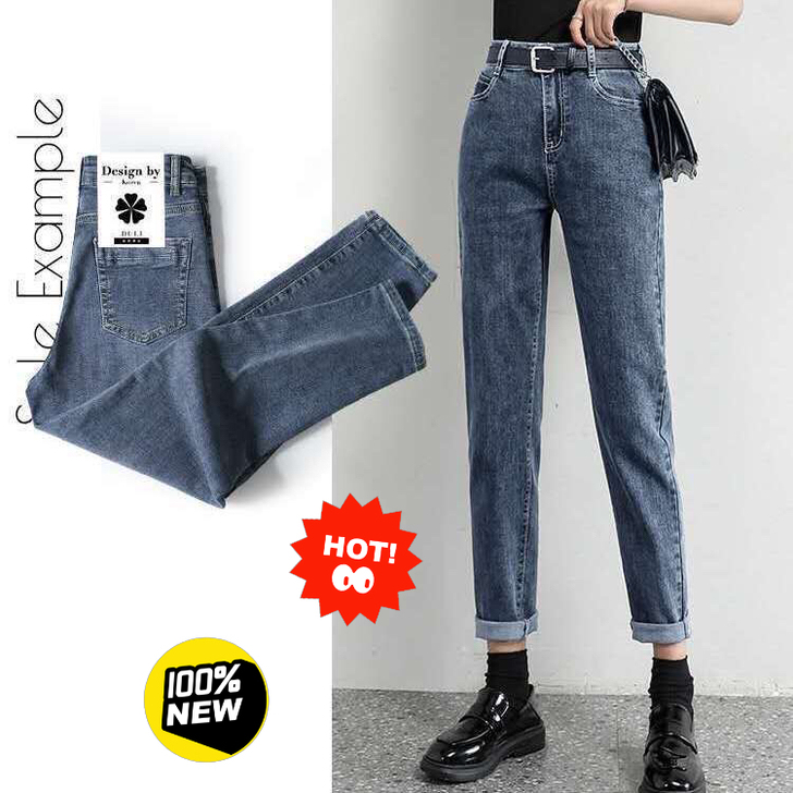 处理牛仔裤！全新 新款秋冬牛仔裤女高腰宽松...