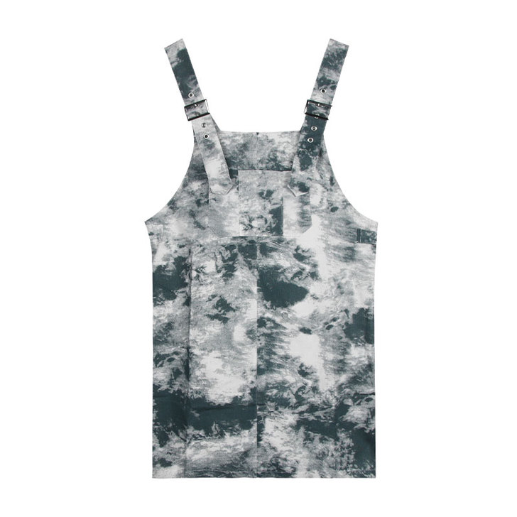 古着背带裙套装洋气减龄2020新款夏季女扎...