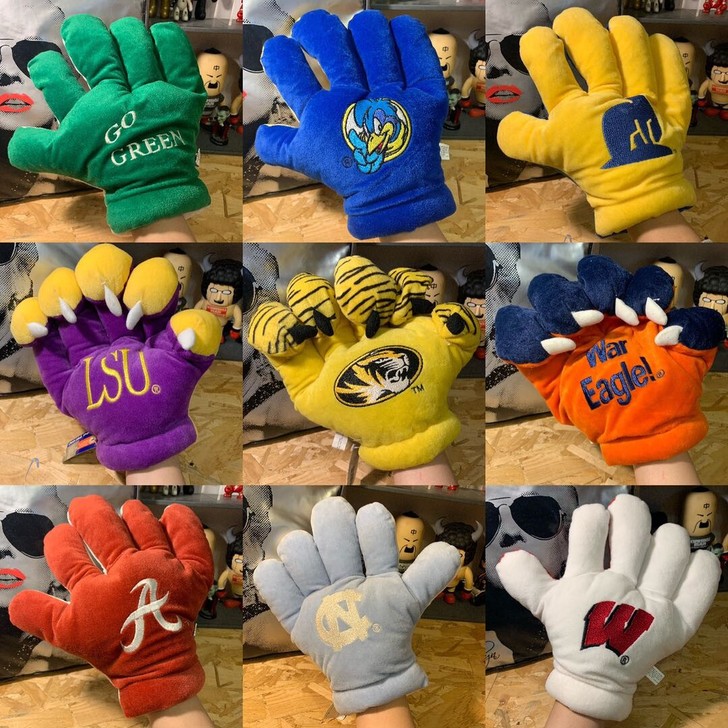 绝版老货各俱乐部球队棒球 纪念手套 毛绒玩...