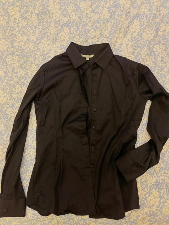 全新 纯棉黑色工装衬衣 一长袖一短袖  3...