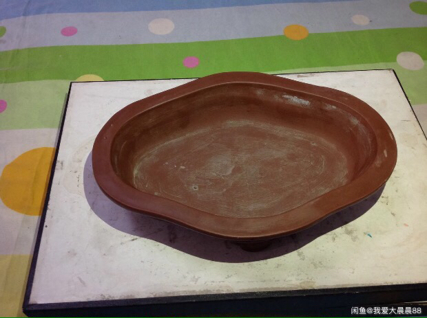 文革老紫砂盆景盆