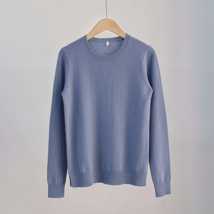 贝贝小众针织家，人手一件基础款雾霾蓝（纯灰...