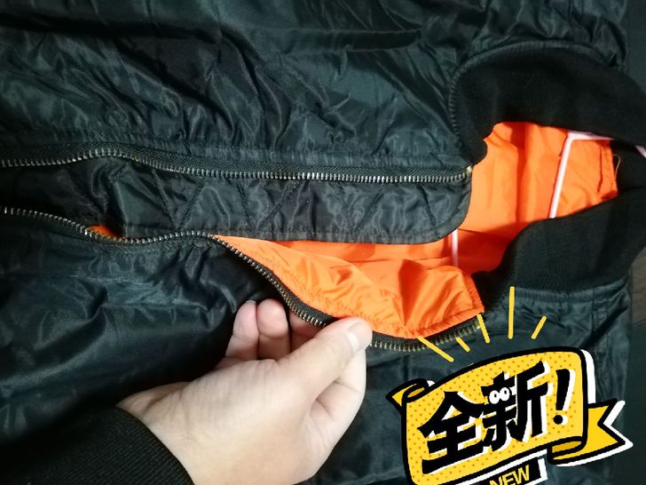 棒球飞行夹克棉服,全新,买大了一直闲置,里...