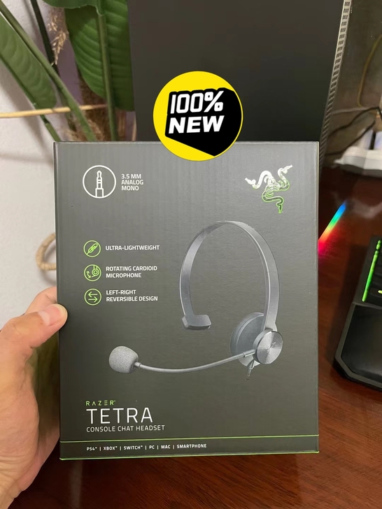 雷蛇霓幻战鳍游戏通讯耳麦头戴式耳机全新未拆...