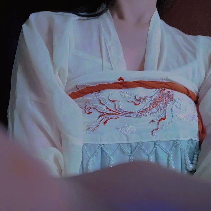 栾凰夏季高腰汉服女正品原创【池鱼】汉元素改...