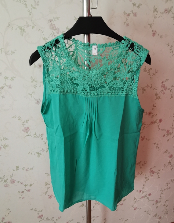 全新绿色蕾丝衫，全场满50包邮，不退不换！