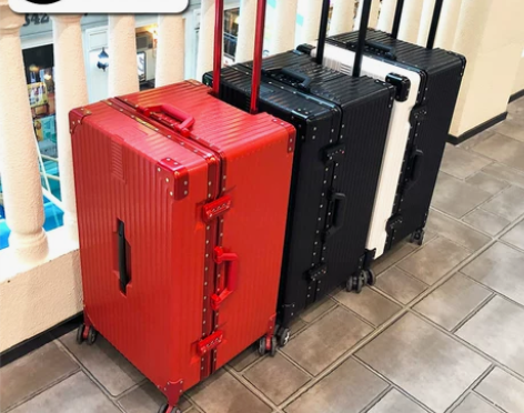 超大容量行李箱女结实耐用加厚铝框拉杆箱密码...