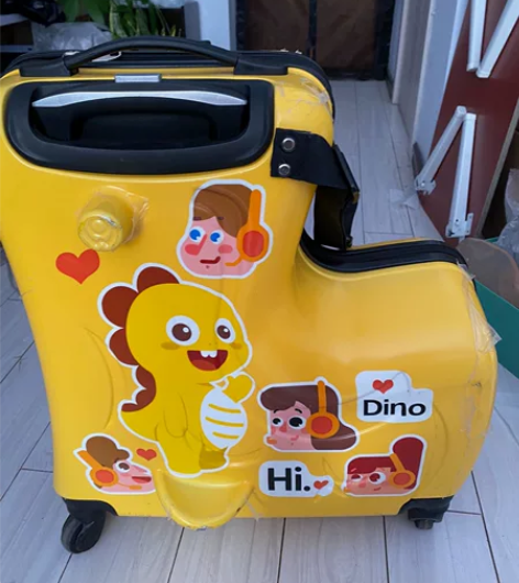 儿童拉杆箱 旅行箱 行李箱 可骑 可坐 表...