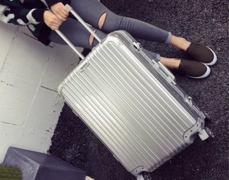 北爱铝框旅行箱包皮箱行李箱拉杆箱万向轮男女...