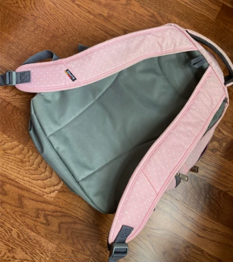 爱华仕正品双肩包 粉色 使用次数10次以内...