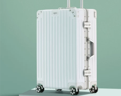 铝框行李箱20拉杆箱大学生旅行箱白色防刮箱...