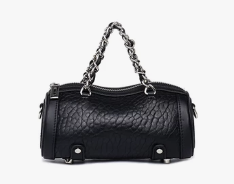 JENNLM羊皮圆筒包包高级感时尚枕头小