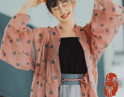 上雲樂 团团 晋制汉服晋襦交领交窬裙破裙女...