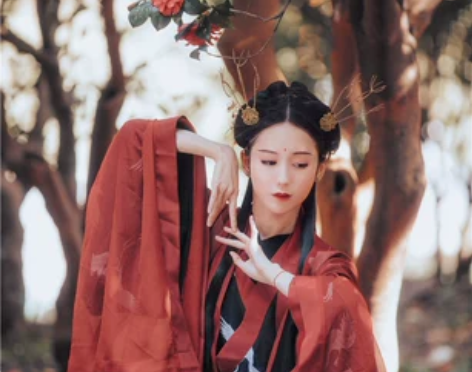 兰若庭汉服 一重衣 魏晋风广袖交领襦...