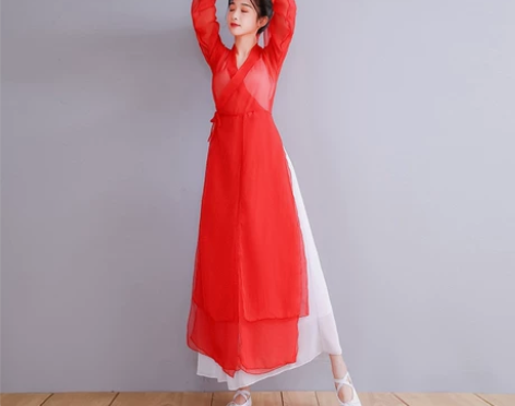 【低价包邮】仿古舞蹈服古装唯美汉服演出服 ...