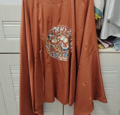 【兰若庭】如约 绛朱丹红 圆领大襟明制汉服...