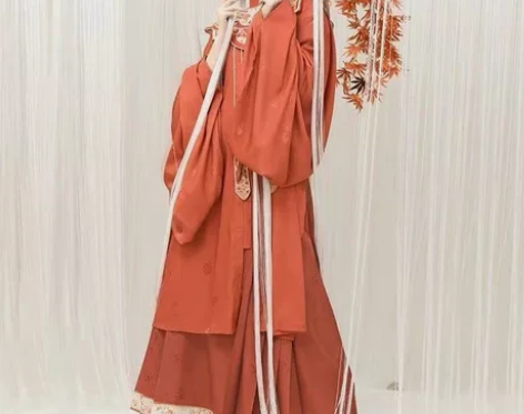 兰若庭 初霁 明制汉服 马面裙 红色马面裙...