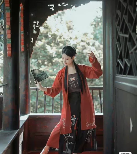 兰若庭黑糖话梅宋裤S 双层刺绣   全新带...