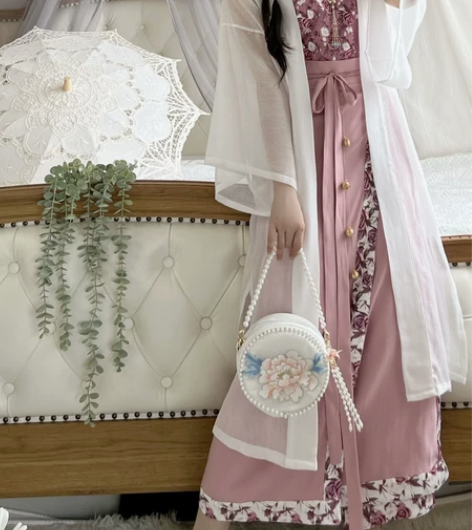 玉术原创汉服【仲夏玫瑰】旋裙宋制长干寺吊带...