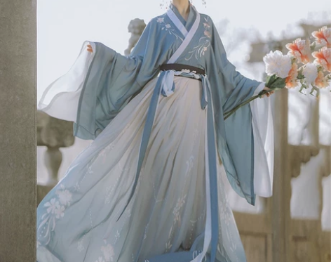 桔屿【梧桐落】汉服女中国风交领大袖齐腰襦裙...