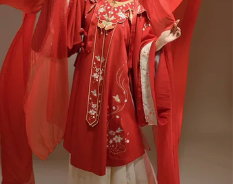 【狂欢价】桔屿汉服女原创明制云肩【樱花赋】...