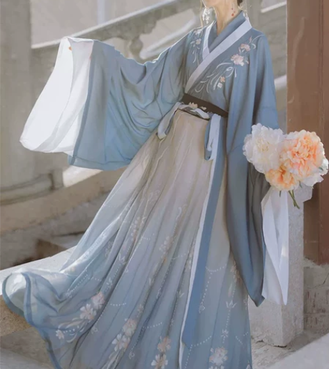 【桔屿梧桐落】汉服女中国风交领大袖齐腰襦裙...