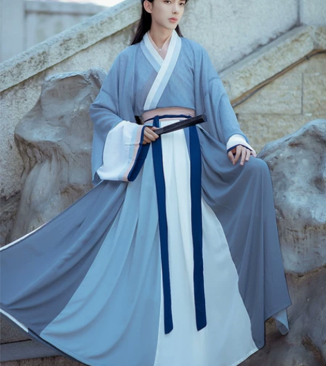 如梦霓裳汉服女情侣装晋襦十二破交嵛裙琼华素...
