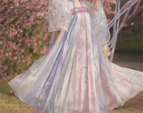 ?【樱洛】茗月萱齐胸襦裙套装汉服女刺绣正品...