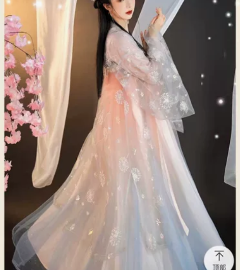 裳云兮正品原创(花若兮)汉服女齐胸衫裙传统...