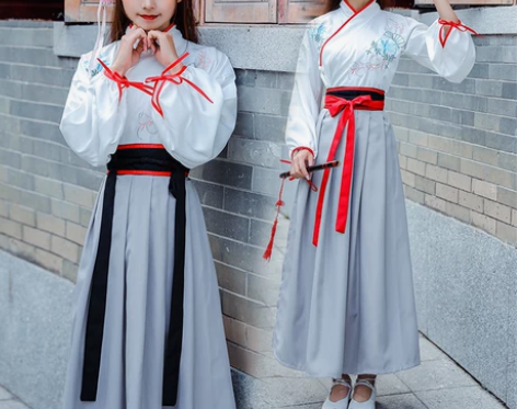汉服中国风魏晋少女改良日常装传统汉元素少女...