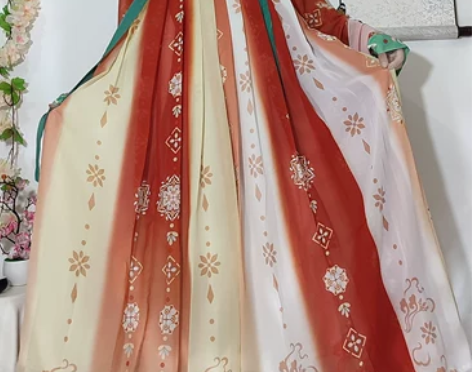 瑜姿原创汉服女长安梦南北朝齐胸裙改良大袖刺...