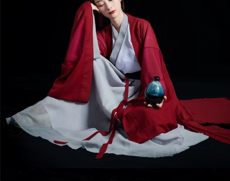 侠客汉服女红颜古装秋装魏晋风飘逸仙气古风超...