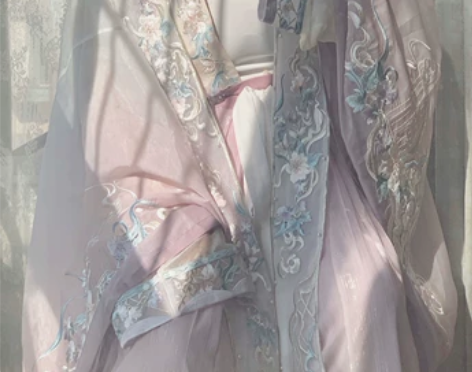 宋制汉服女刺绣重工霞帔对襟衫重工大袖衫印花...