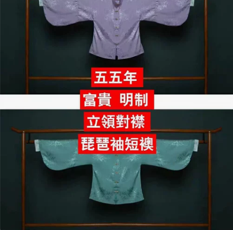 五五年富贵明制立领对襟琵琶袖短袄 紫色,S码