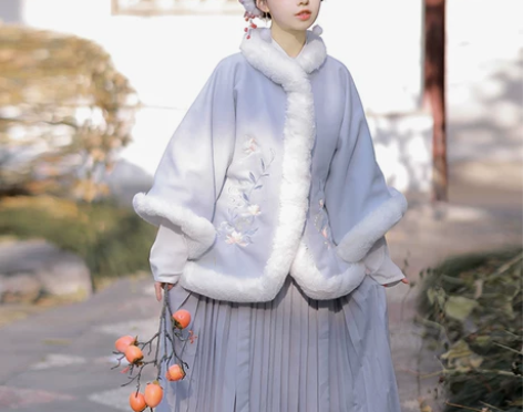 明制汉服冬全套过年拜年服三件套女中国风秋古...