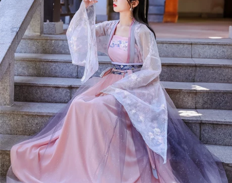 花神芙汉服女中国风仙气飘逸广袖齐胸齐腰襦裙...