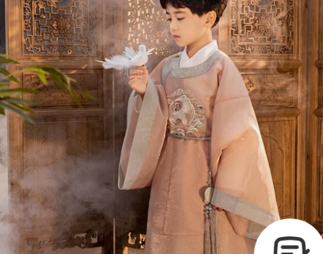 新款儿童汉服男童装小怀瑜宋制襕衫中国风学生...