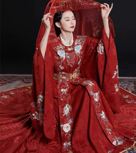 钟灵记 良缘夙缔:明制婚服大襟衫嫁衣重工马...