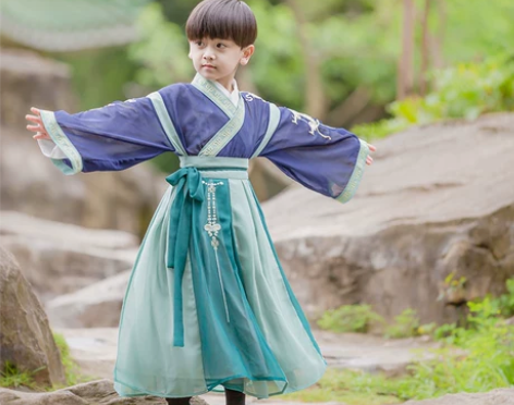 原创汉服男童秋装少爷服超仙中国风儿童古装唐...