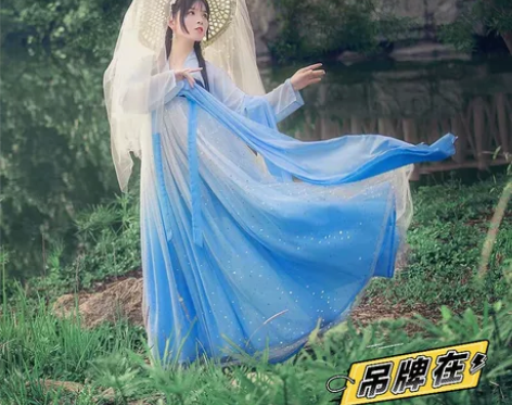 千韵岗【辰莲鱼梦】正品原创汉服女秋冬两片式...