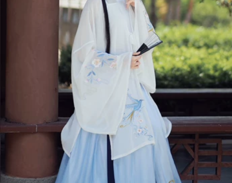 千韵岗汉服女明制立领中国风长袄夏季仙气薄款...