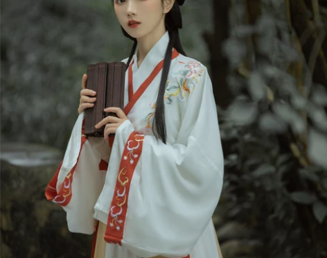 千韵岗笑寒汉服女正品原创中国风传统晋制交领...