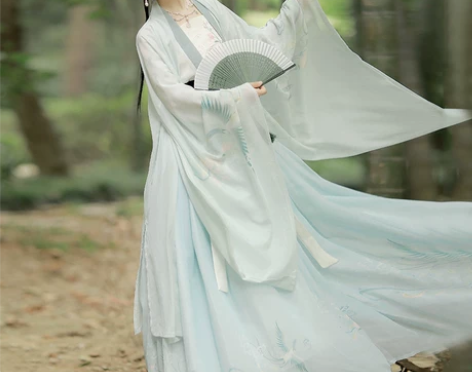 劲合夫诸原创汉服女夏齐腰襦裙中国风白菜广袖...