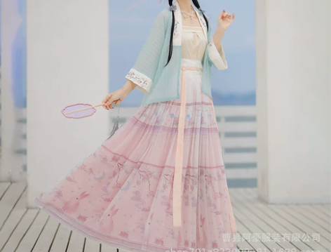 汉服女琉璃月宋制汉服女正品原创三件套对襟短...