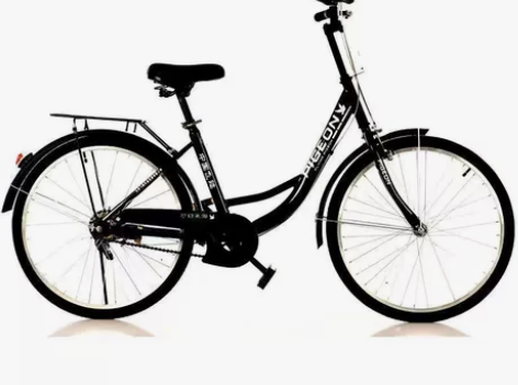 飞鸽自行车女轻便通勤实心胎单车男女式成人普...