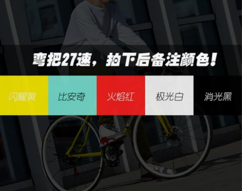 菲利普破风自行车公路车铝合金变速弯把成人男...