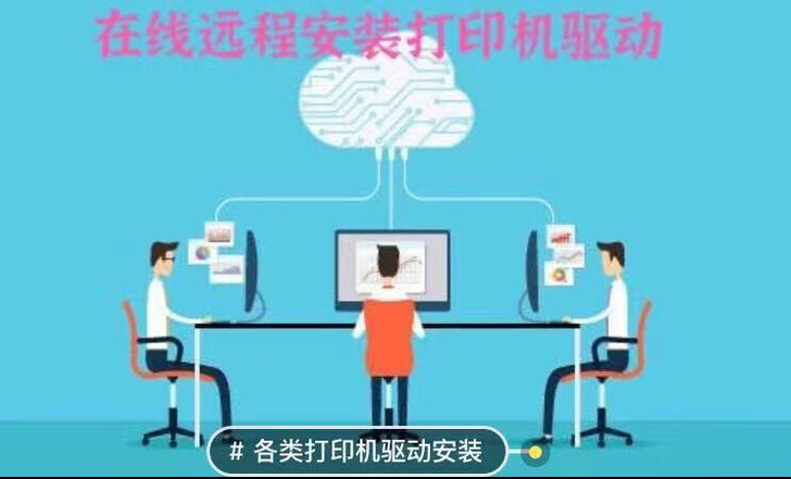 远程在线安装各类打印机驱动 惠普 佳能 兄...