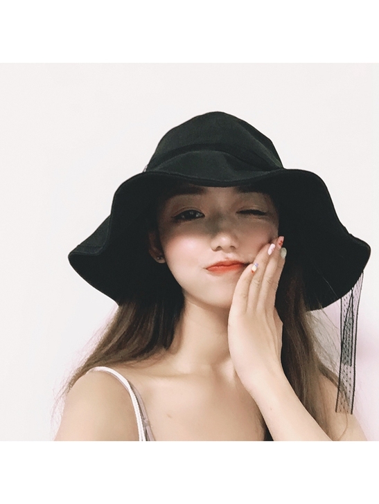 网红渔夫帽女夏季百搭遮阳帽日系薄款防晒紫外...